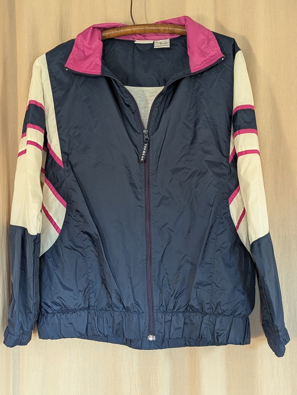 Tek Gear Vintage Windbreaker Track Jacket 80s 90s Retro Colorblock Y2K Tekgear